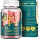 Biotin Gummies hiukset, iho ja kynnet - Hiukset vitamiineja miehille ja naisille, 10 000 mcg Max vahvuus B7-vitamiinin hiusten kasvua ja vahvemmat kynnet, 203