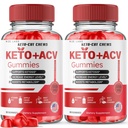 (2 pakkaus) Keto-Cut Chews ACV Gummies - Keto-Cut Chews Premium Keto ACV for Advanced Weight Loss, Keto + ACV Gummy, Keto Cut Chews Maximum Strength Supplement, KetoCut Chews Reviews (120 Gummies)