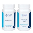 Klaire Labs Interfase Plus (120 kapselia) + Serralase (180 tablettia) - Multi- Entsyymit, Serratia Peptidaasi ja bromeliini ' Ruoansulatuselimistö - Gastrointestinaalinen järjestelmä, Gut Flora, Biofilm & Detox