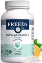FREEDA puskuroitu C-vitamiinijauhe (Kalsiumaskorbaatti) 