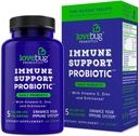 lemmenbug PROBIOTICS Immuunituki Päivittäinen probiootti miehille ja naisille, 40 miljardia PMY & 6 kanta, sisältää C-vitamiinin, Sinkki & Echinacea, 30 kapselia, Vegan & ei- GMO