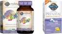 Elämänpuutarha Naisten prenataali monivitamiini D3, B6, B12, C & Iron & Prenatal DHA Omega 3 Kalaöljy - Minami luonnollinen prenatal, 60 Softgels