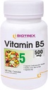 Panihari Biotrex Nutraceuticals B5-vitamiini, 500 mg -60 Veg-kapseli