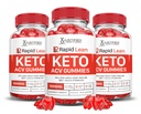 (3 Pack) Rapid Lean Keto ACV Gummies Advanced Formula 1000MG Rapid Lean Kean Gummies Apple Siideri Viinietikka Muotoiltu granaattiomena Beet Juice Powder B12 Vegan Non GMO 180 Gummys