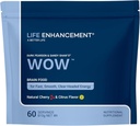 Life Enhancement Wow Drink Powder with B12, Niacin, kofeiini, tauriini, Fenyylialaniini, C-vitamiini, & enemmän monivitamiinia - ikääntymistä estävä jauhe matala-Calorie aivojen Boost - 60 tarjoilua