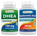 Best Naturals DHEA 100 mg & Hyaluronic Acid 200 mg