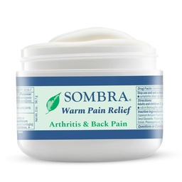 Sombra Warm Pain Relief Gel, varm lättnad för artrit och kronisk smärta Pre-Workout Muscle Rub Vegan Formel Fri från artificiella dofter, dyes, NSAIDs, Wax, Petroleum, Alkohol - 2oz Jar