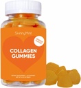 SkinnyMint Collagen Gummies Supplement for Healthy Skin, Nails & Hair Support, Gluteeniton Collagen Pureskeltavat Gummies for Men & Women, Natural Orange Flavor -60 Count(180G) - 1 kuukauden tarjonta