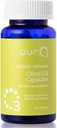 PurO3 Ekstra neitsyt oliiviöljy kapselit - High Potency Pure Ozonated Oils for Immuun Support & Wellness Edut - Organic Oxygen infused Supplement - 90 Veggie Softgels