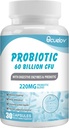 Probiootit 60 miljardia PMY 10 kanta & 3 Organic Prebiootit,Probiootit täydentää naisten miesten tukea aineenvaihdunta, immuniteetit ja ruoansulatuskanavan terveys, ei-GMO & Gluteenittomat,30 kapselit