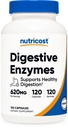 Nutricost Dgestive Enzymes 620 mg, 120 kapselia - Täydellinen Dgestive Enzyme täydennysosa