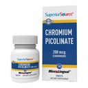 Superior Source Kromi Picolinate - Supplement Formula Supports Terve sokeriaineenvaihdunta - 500 mikrog, 50 Instant liuottaa tabletit