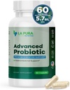 LaPura Advanced Probiootti - Premium Dgestive Support for Gut & Immuno Health, 60 kapselia - 5,75 miljardia PMY Probiootit mukaan lukien DE111 kanta (Bacillus subtilis) - ei-GMO, Gluteeniton, valmistettu Yhdysvalloissa