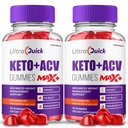 (2 pakkaus) UltraQuick Max+ ACV Gummies, korkeampi teho, viralliset Ultra Quick Max+ Gummies, 2X vahvempi Apple Siideri Viinietikka Gummy, 2 kuukauden tarjonta