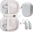 CaseSack Case for Hearing Aids yhteensopiva EarCentic EasyCharge Ladattavat kuulolaitteet myös Otofonix Elite/Encore, Banglijian, Britzgo, My Tone, LIGINN, Blaids, Lexie, Tweak (Hopea)