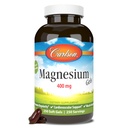 Carlson - Magnesiumgeelit, 400 mg magnesiumia per Softgel, Heart & Muscle Support, Magnesium Gel Caps, Bowel Function, Magnesium Supplement, 250 Softgels