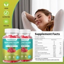 1 pakkaus Magnesium Glycinate Gummies aikuisille & lapsille, paras magnesium täydentää Gummy for Sleep, Stressi & lihasten Relief & Nerve terveys, 60 kreivit tyyni Gummies