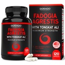 Fadogia Agrestis ja Tongkat Ali Supplement Performance Blend - (120 kapselia) - Maximum Strength - Drive, Athletic Performance & Lihasmassa - Gluteeniton, ei-GMO, Vegaanikapselit - USA Made