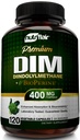 NutriFlair DIM täydentää 400 mg Bioperine, 120 kapselia - diindolyylimetaani - Estrogeeni Metabolia Tuki & Hormonitasapaino, vaihdevuodet, PCOS, akne ja ihonhoito miesten ja naisten - Vertaa 300 mg