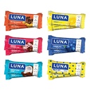 LUNA Bar - Variety Pack - 6 Makuja - Välipalat - Ei-GMO - Gluteenittomat proteiinipatukat - valmistettu orgaanisella kauralla (12 pakkaus)