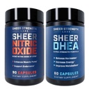 Sheer Strength Labs Typpioksidi + DHEA 100mg - Typpioksidi täydentää - Paras typpioksidi täydentää miesten ja DHEA täydentää miesten DHEA 100mg