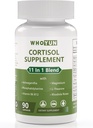 Cortisol Supplement for Women, 11 in 1 Lower Cortisol Blend Ashwagandha, Fosfatidyyliseriini, Magnesium, L-Theanine, Vegan, 90 kapselia