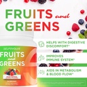 Fruits and Greens Organic Probiotic Powder: 30 tarjoilua miehille ja naisille. Vegaani 10 miljardin PMY:n, Spirulina, Kale, Pinaatti, Klorella, Elderberry, Dgestive Enzymes - Probiootit