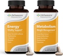 Metabolia Painonhallinta ja energiannostaminen täydentää - luonnollinen ruokahalua Supressant - Curbs Cravings - Vihreä tee, kahvipapu, kromi, kakao & Theobromiini - 130 kapselia