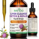 Maksa Cleanse Detox & Repair Liquid Drops - 2000 mg Maito Thistle, Voikukan juuri, Artisokka, Silymarin Extract, & Turmeric Yrtit - Vegan, ei-GMO - 2 Fl Oz (60 ml) pullo