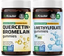 BIO KRAUTER Quercetiini ja bromelaiini 60 Gummia ja L- metyylifolaatti 60 Gummia