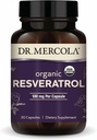 Dr. Mercola Organic Resveratrol - 100 mg Cellular & Cardiovascular Support - 99,9 prosenttia Trans-Resveratrol - Japanista Knotweed - 30 kapselia (30 annosta)