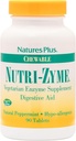 NaturesPlus Nutri Zyme - 90 purutablettia, Piparminttu Maku - Kasvissyöjä Enzyme-lisä bromeliinin ja Papainin kanssa, luonnollinen digestiivinen apu - Gluteeniton - 45 tarjoilua