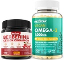 Berberiini Supplement 1500mg + Vegan Omega 3 Supplement 1000mg