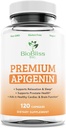 Apigeniinin supply-Potent Bioflavonoid & Antioksidant. *Sleep tuki rentoutumista, Eturauhasten terveys & enemmän * Ei-GMO -Gluteenittomat Vegaani