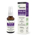 Sleep Aid, Liquid Melatoniini, Natural Yrtit, Rauhallinen, Rauhallinen, Oral Spray,1 oz, Drug-free, 60 Tarjoilua