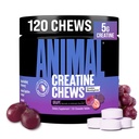 Eläinten Creatiini Purutabletti - Tehostettu Creatiini Monohydraatti AstraGin parantaa imeytymistä, merisuolaa lisätyn pumput, herkullinen ja kätevä purutabletti - Grape