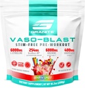 Graniittilisät Vaso Blast, Rainbow Candy Flavor, Stimulant-free prework for Men & Women with GrapeSeed Extract, Arginine Nitrite, & VasoDrive-AP for Max Pump (20 Servings)