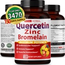 Premium High Puhtaus Quercetin 98% kanssa bromelain kapselit maksimaalinen Potenssi Green Tea Ashwagandha - tukee yleistä terveys vahvuus energia - 150 päivän tarjonta