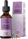 HERBAMAMA Nerve Support Supplement - Vegan Nerve Support Formula Ashwagandha & Bacopa Monnieri aivojen - ei-GMO, Alkoholin ja sokerin ilmaiseksi Daily Calling Drops aikuisille, 28 päivän tarjonta