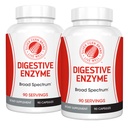 Hopea Fern Brand Ultimate High Potency Dgestive Enzyme täydentää - 2 pullot - 100% Suoliston kattavuus - Ruoansulatuskanavan mukavuus - parantaa elintarvikkeiden siedettävyys