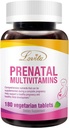 Lovita Prenatal Multivitamiinit - Kattava ravinnetuki ennen, aikana ja raskauden jälkeen - 180 kasvisruokaa