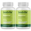 Bioperine 10mg (240 kasviskapselia) (120 x 2) - Ei stearaattia - Vegan - Ei GMO:ita - Gluteeniton - Imeytyminen lisälaite