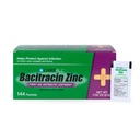 CareAll Bacitracin Antibiootti Sinkkivoide (144 pakkaus), 0,9gr Foil Packet. Ensiapu voide, joka ehkäisee infektioita pienissä paloissa, krapauksissa ja paloissa