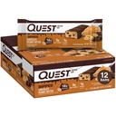 Quest Nutrition Dipped Chocolate Peanut Butter Protein Bars, 18g Proteiinia, 1g sokeria, 3g Net Carbs, Gluteeniton, 12 kreivi