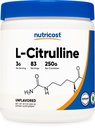 Nutricost Pure L-sitrulliini (Base) Powder 250 Gram