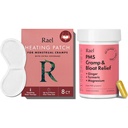 Rael Bundle - PMS Supplement for Women (28 kapselia) & Herbal Heating Patchs (suuri, 8 kreivi)