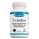 EuroMedica Tri-jodi - Tuki Kilpirauhasen terveys - Aids Hormonitasapaino molekyylijodin kanssa Kelp - Ominaisuudet Kalium Iodide & Natrium Iodide - Aivojen ja energian tuki - 12.5mg, 90 kapselia