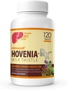 NANOWELL Hovenia-RX Milk Thistle - Maksan tuki täydentää 80% Silymarin Milk Thistle Seed Extract - 120 tablettia, 30 päivän tarjonta
