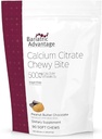 Bariatric Advantage Calcium Citrate Chewy Bites 500 mg - Erittäin imeytyvä & Digestable - D3-vitamiini - Helposti pureskeltava kalsium Suklaa - Peanut Butter Chocolate - 90