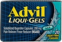 Advil Pain Reliever/Fever Reducer Liqui-Gels 20 CP - Osta pakkauksia ja säästä (Pakkaus 2)